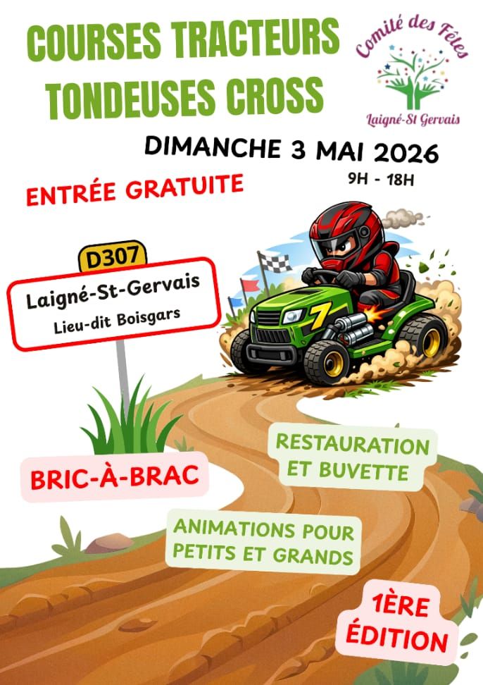 Flyer Courses de Tracteurs Tondeuses