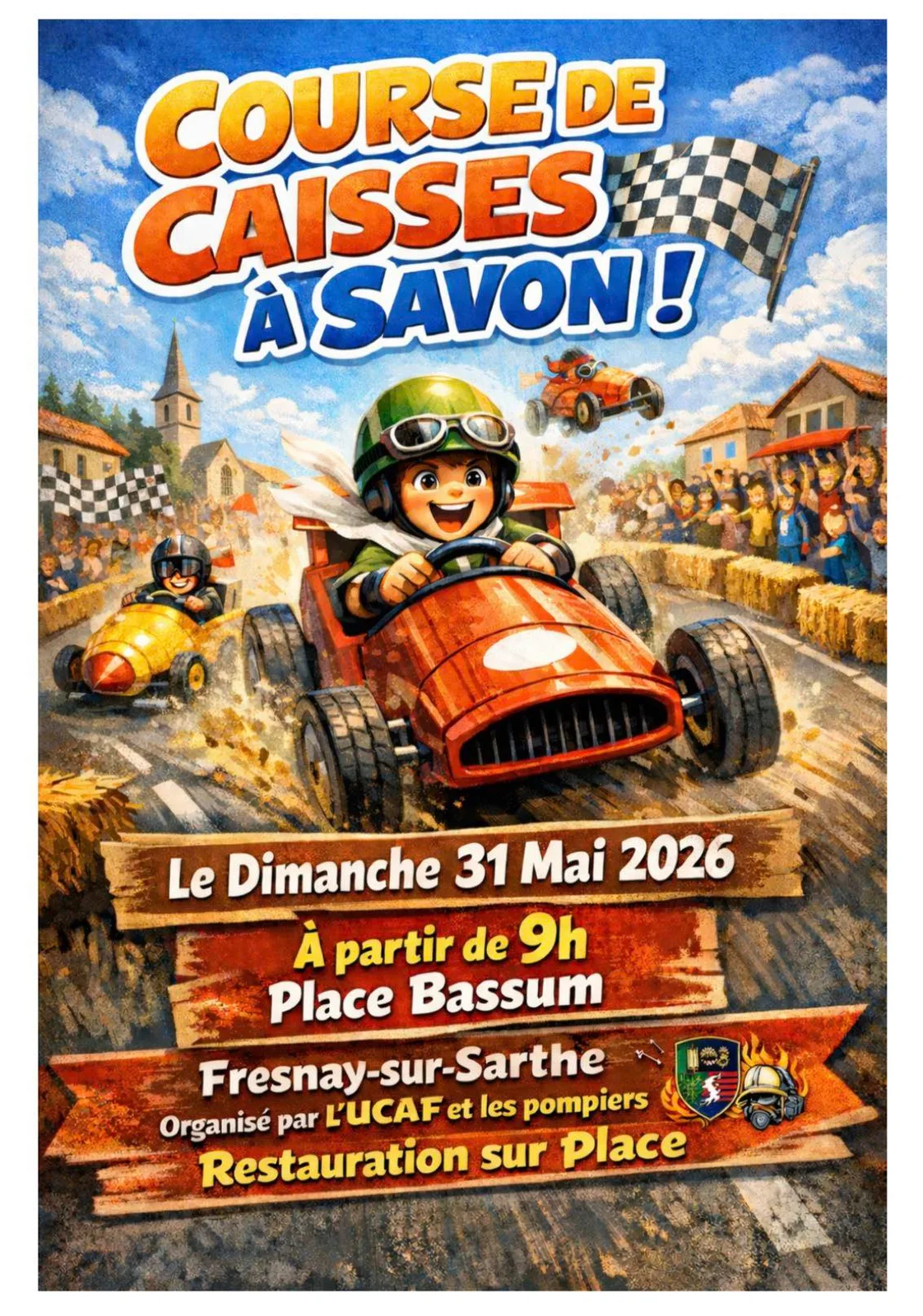 Flyer Course de caisse à savon de Fresnay-sur-Sarthe
