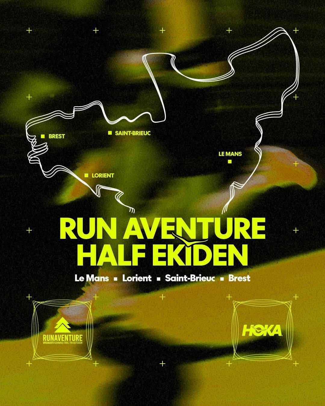 Flyer Half Ekiden Run Aventure Le Mans